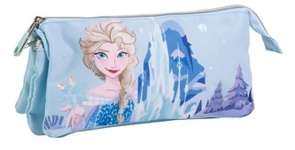 Trojitý penál na tužky Disney Ledové Království: Tvář Elsy (23 x 12 x 2 cm)