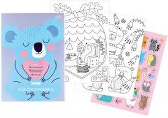 Kolorowanka z naklejkami A4/40K Bebe Kids pastel Kolorowanka z naklejkami A4/40K Bebe Kids pastel