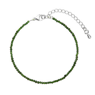 EG3523 Náramek se zelenými syntetickými kameny