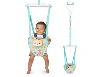 Skákadlo do dveří 2v1 Music & Lights