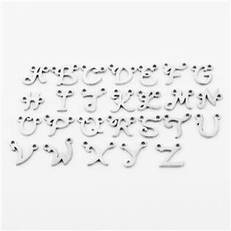 OK1390-I Ocelový přívěšek písmeno - iniciála - iniciála "I"