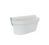 Gardino, truhlík na zábradlí ESPRIT 30 cm, bílý