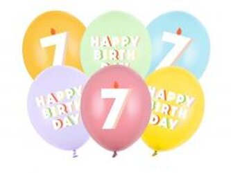 Balony 7 mix 30cm 50szt