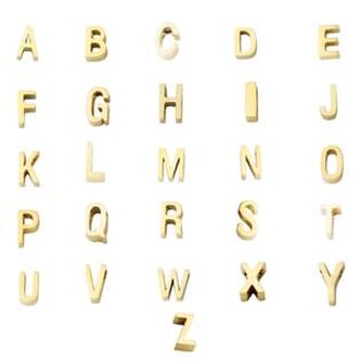 PP-1007-E Navlékací ocelový přívěšek iniciála - písmeno - iniciála "E"