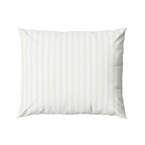 POSZEWKA 50X60 FASHION 010 JEDOBARWNA BIAŁA PRĄŻEK 1 CM SAT. BAW.LM.