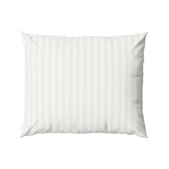 POSZEWKA 50X60 FASHION 010 JEDOBARWNA BIAŁA PRĄŻEK 1 CM SAT. BAW.LM.