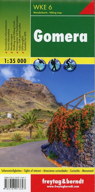 Gomera, Wanderkarte 1:35.000