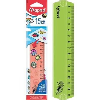 Linijka Stick'art 15cm + naklejki MAPED