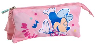Trojitý penál na tužky Disney|Minnie Mouse: Tancující Minnie a Daisy (23 x 12 x 2 cm)