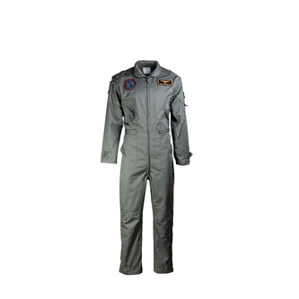 Kombinéza dětská letecká Mil-Tec US s nášivkami - olivová, M