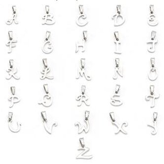 OPP1768-D Ocelový přívěšek - písmenko - iniciála - iniciála "D"