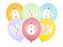 Balony 8 mix 30cm 6szt