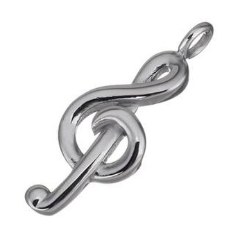 OPP1726 Ocelový přívěšek - houslový klíč - hudba