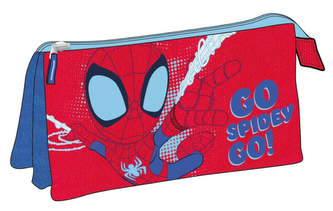 Trojitý penál na tužky Marvel|Spiderman: Spidey (23 x 22 x 2 cm)