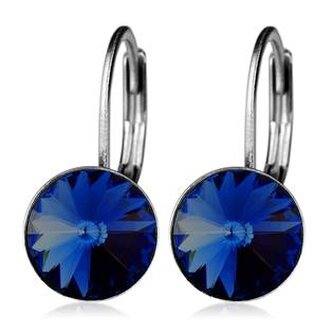 NBSS08-MB Ocelové náušnice - Montana Blue, 8 mm