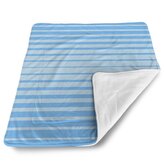 Deka pro miminko Světle modré pruhy: 90x120 cm