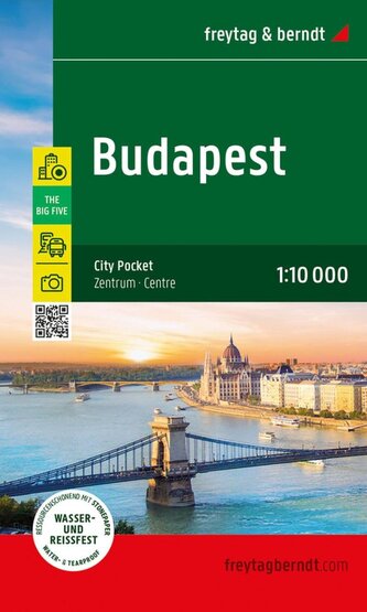 Budapešť 1:10 000 / mapa města