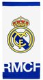 Ručník - osuška FC Real Madrid: Text a Hlavní Logo (70 x 140 cm)