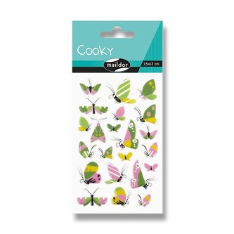 Samolepky Maildor 3D Cooky - Motýlci