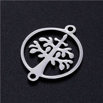 OK1330-ST Ocelový přívěšek - strom života