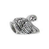 K0065 Navlékací ocelový přívěšek korálek - labuť - zvířátka