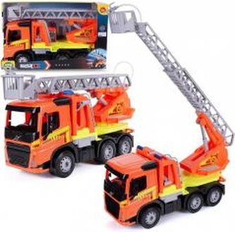 Lena Hasičské auto Volvo s žebříkem