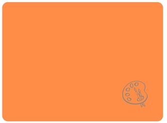 Podkładka do prac plastycznych A4 PP neon pomarańczowy, Biurfol