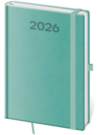 Týdenní diář A5 Print Pop světle zelený