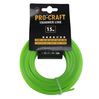 Struna žací (3mm) (15m) hvězda PROCRAFT ZI-3/15 | ZI-3/15