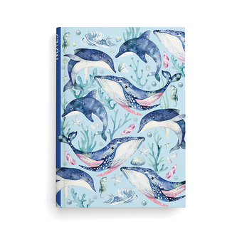 Notes linkovaný A5 lamino Velryba