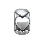 K0056 Navlékací ocelový přívěšek korálek se srdíčky - srdce