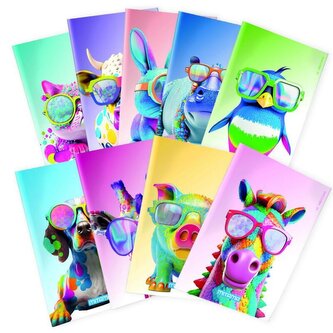 Sešit "Animal", A4+, čtverečkovaný, 40+2 listů, tučňák, MITAMA 62732-90101