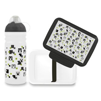 Set Zdravá lahev 0,7 l a Zdravá sváča Pixel head