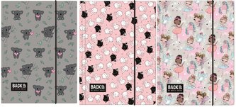 Teczka z gumką A4 BackUp Mix