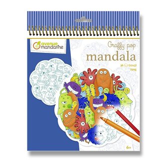 Omalovánky Avenue Mandarine Graffy Pop Mandala - Příšerky