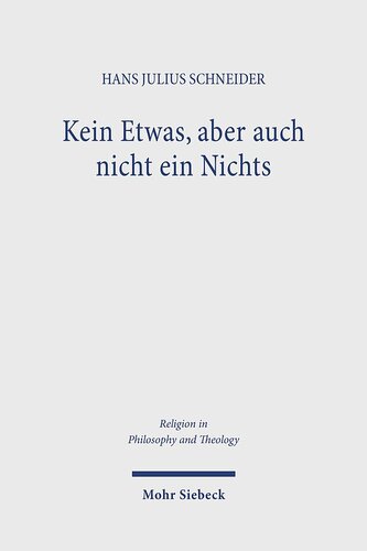 Kein Etwas, aber auch nicht ein Nichts