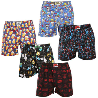 5PACK pánské trenky Styx art klasická guma vícebarevné (5A1778456) XXL
