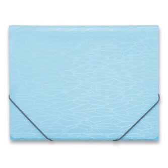 Tříchlopňové desky s gumou Foldermate Nest Pastel, A4 - modrá