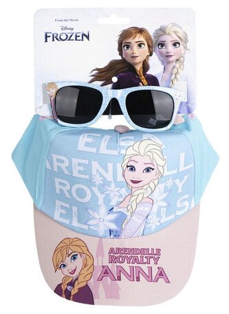 Dětská kšiltovka se slunečními brýlemi Disney|Frozen|Ledové království: Arendelská královská rodina (obvod 53 cm)