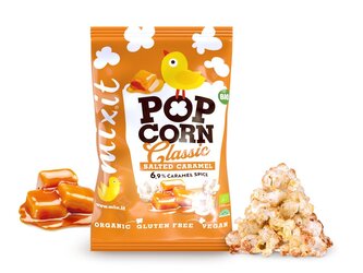 Velký BIO popcorn - slaný karamel Mixit 75g