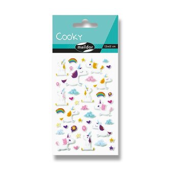 Samolepky Maildor 3D Cooky - Jednorožci
