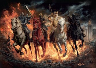 ART PUZZLE Puzzle Čtyři jezdci apokalypsy 1000 dílků