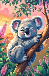 Puzzle Treflíci: Koala 54 dílků