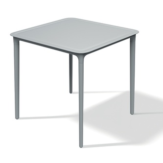 Jídelní čtvercový stůl RIMO 775x775x745 - barva: šedá