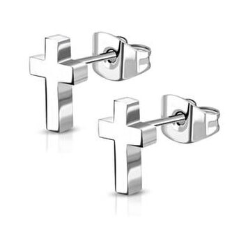 OPN1699-ST Ocelové náušnice křížky