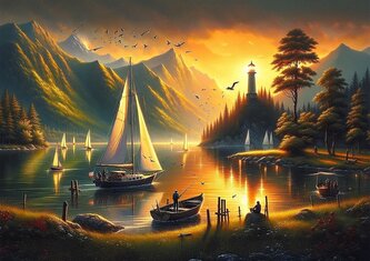 ART PUZZLE Puzzle Zlaté břehy 1000 dílků