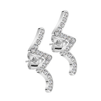 OPN1950-ST Ocelové náušnice se zirkony