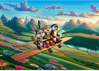 ART PUZZLE Puzzle Odvážní piloti 100 dílků