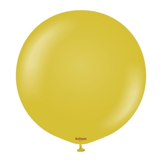 Balonek hořčicově žlutý, Retro Mustard – 90 cm/36"