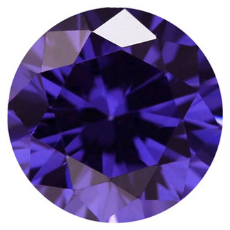 CZ25-2.00_100 CZ Kubický zirkon - Tanzanite, 100 ks